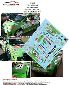 �y���������z�z�r�[�@�͌^�ԁ@�ԁ@���[�V���O�J�[ �f�J�[���t�B�A�b�g�A�o���g���B�������e�J���������[�����[decals 143 ref 2088 fiat abarth 500 villa rallye monte carlo 2014 wrc rally