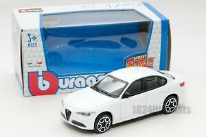 yzzr[@͌^ԁ@ԁ@[VOJ[ At@IWAXP[falfa romeo giulia 2016 in environ 512064 cm blanc, bburago 1830329, echelle 143, jouet cadeau modele