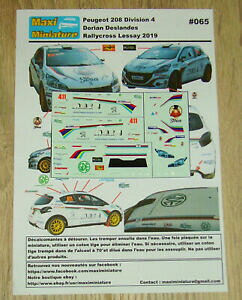 yzzr[@͌^ԁ@ԁ@[VOJ[ evW[decals 143e peugeot 208 division 4 dorian deslandes rallycross lessay 2019