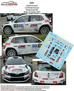 yzzr[@͌^ԁ@ԁ@[VOJ[ fJ[VR_t@rACIY[AeB[udecals 143 ref 1870 skoda fabia r5 lions rallye dantibes 2019
