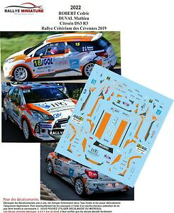 yzzr[@͌^ԁ@ԁ@[VOJ[ fJ[VgGo[g[decals 143 ref 2022 citroen ds3 r3 robert criterium des cevennes 2019 rallye