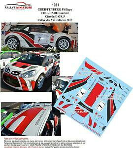 yzzr[@͌^ԁ@ԁ@[VOJ[ fJ[VgG}RC[decals 143 ref 1931 citroen ds3 r5 greiffenberg rallye des vins de macon 2017