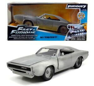 �y���������z�z�r�[�@�͌^�ԁ@�ԁ@���[�V���O�J�[ �T�e�����f��dodge charger rt 1968 fast amp; furious 7 satin metal 124 model jada toys