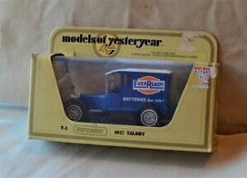 【送料無料】ホビー　模型車　車　レーシングカー マッチスケールneuf original matchbox yesteryear 1927 talbot everready bleu echelle 140