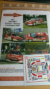 yzzr[@͌^ԁ@ԁ@[VOJ[ fJ[vW[XyCJ^jA[[decals 143 ref 0627 peugeot 206 wrc burns rallye espagne catalogne 2003 rally
