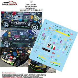 yzzr[@͌^ԁ@ԁ@[VOJ[ fJ[VR_t@rAeJ[[decals 143 ref 1811 skoda fabia r5 patera rallye monte carlo 2019 wrc rally