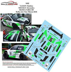 yzzr[@͌^ԁ@ԁ@[VOJ[ fJ[R_}R[Ct@rA[decals 143 ref 1652 skoda fabia r5 vaison rallye des vins de macon 2018 rally