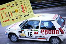 【送料無料】ホビー　模型車　車　レーシングカー デカールcルノーグアテマラターボパシャラリーダンdecal calca 143 renault 5 gt turbo pacha e xargay rally platja daro 1988