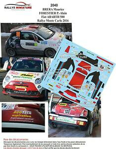 yzzr[@͌^ԁ@ԁ@[VOJ[ fJ[tBAbgAogeJ[[decals 143 ref 2040 fiat abarth 500 brera rallye monte carlo 2016 wrc rally