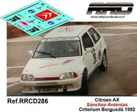 【送料無料】ホビー　模型車　車　レーシングカー デカールcシトロエンdecalcalca 143; citroen ax; sanchezantentas; criterium bergueda 1992