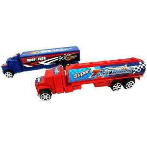 yzzr[@͌^ԁ@ԁ@[VOJ[ ~jgbNg[[2 mini camion remorque 14 x 3 cm rouge bleu jouet