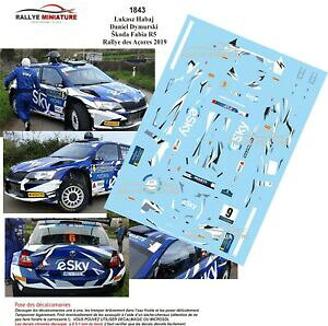 yzzr[@͌^ԁ@ԁ@[VOJ[ fJ[VR_t@rAA]X[[A\[Xdecals 143 ref 1843 skoda fabia r5 habaj azores rallye 2019 erc rally acores