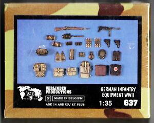 yzzr[@͌^ԁ@ԁ@[VOJ[ hCcLbgkI[Hverlinden 637 german infantry equipment wwii 135 resin kit nuovo