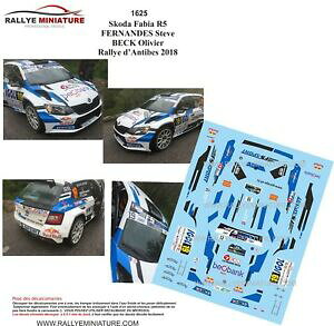 yzzr[@͌^ԁ@ԁ@[VOJ[ fJ[VR_t@rAtFifX[AeB[u[decals 143 ref 1625 skoda fabia r5 fernandes rallye antibes rally 2018