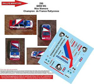 yzzr[@͌^ԁ@ԁ@[VOJ[ fJ[decals 143 ref 0298 bmw m3 e30 max mamers rallycross 1987 wrx