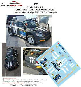 yzzr[@͌^ԁ@ԁ@[VOJ[ fJ[VR_t@rACOA]X[A\[X[decals 143 ref 1597 skoda fabia r5 ingram azores rally 2018 rallye des acores