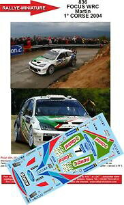 �y���������z�z�r�[�@�͌^�ԁ@�ԁ@���[�V���O�J�[ �f�J�[���t�H�[�J�X�}�[�e�B���c�[���h�R���X�����[�����[decals 143 ref 0836 focus wrc martin tour de corse 2004 rallye rally