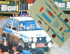 yzzr[@͌^ԁ@ԁ@[VOJ[ fJ[ctHNX[QSt[RX^uodecal calca 143 volkswagen golf gti s servia rally costa brava 1987