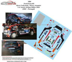 【送料無料】ホビー　模型車　車　レーシングカー デカールフィエスタアソーレスアゾレスラリーラリーdecals 143 ref 1604 fiesta r5 lukyanuk rallye des acores 2018 azores rally erc