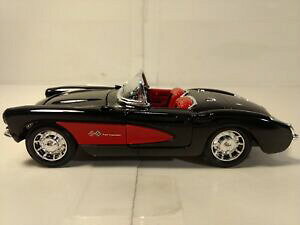 yzzr[@͌^ԁ@ԁ@[VOJ[ V{[Rxbg~j`AXP[1957 chevrolet corvette en un noir 124 a lechelle miniature de welly dc2510