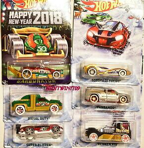 【送料無料】ホビー 模型車 車 レーシングカー ホットホイールバーホットセットhot wheels 2017 vacances chaud barres ensemble de 6 inclus neuf an