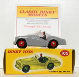 【送料無料】ホビー　模型車　車　レーシングカー アトラスエディションスポーツatlas editions dinky toys number 105 triumph tr2 sports mimb