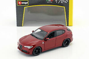 【送料無料】ホビー 模型車 車 レーシングカー アルファロメオalfa romeo stelvio rouge 124 bburago