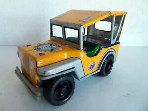yzzr[@͌^ԁ@ԁ@[VOJ[ W[vfAGvGgpayva jeep jaune servicios de aeropuerto tole tin toy 10cm retrofriction