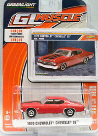 【送料無料】ホビー　模型車　車　レーシングカー シボレースケールchevrolet chevelle ss rouge annee 1970 echelle 164 de greenlight