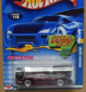 【送料無料】ホビー 模型車 車 レーシングカー ホットホイールメルセデス#hot wheels 2002 mercedes clklm 118 w