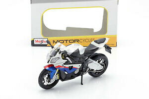 【送料無料】ホビー 模型車 車 レーシングカー bmw s1000 rr blanc noirbleurouge 112 maisto