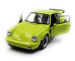 yzzr[@͌^ԁ@ԁ@[VOJ[ |VF^[{O[I[gXP[X|[cfporsche 911 turbo 930 voiture sport maquette de auto vert echelle 13 4