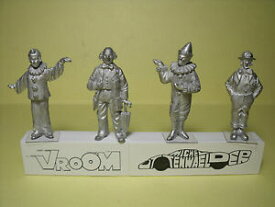 【送料無料】ホビー　模型車　車　レーシングカー セット4 figurines 143 set 283 les clowns pinder direkt collections vroom