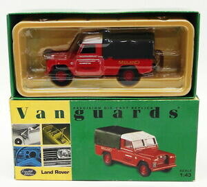�y���������z�z�r�[�@�͌^�ԁ@�ԁ@���[�V���O�J�[ �X�P�[�������h���[�o�[�V���[�Y�~�b�h�����hvanguards 143 scale va07600 land rover series ii midland red