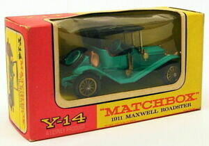 yzzr[@͌^ԁ@ԁ@[VOJ[ }b`f}bNXEF[hX^[matchbox models of yesteryear y14 1911 maxwell roadster green