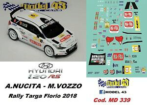 yzzr[@͌^ԁ@ԁ@[VOJ[ fJ[qf[^Kt[Idecal 143 hyundai i20 r5 nucita rally targa florio 2018