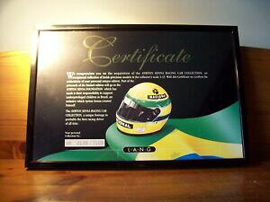 yzzr[@͌^ԁ@ԁ@[VOJ[ ACgZiORNVoayrton senna lang collection certificat no gb21353100