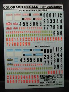 �y���������z�z�r�[�@�͌^�ԁ@�ԁ@���[�V���O�J�[ �f�J�[���p�[�g�����e�J���������[�X�E�F�[�f���R�����h�v���[�gdecals 132 plaques wrc part 1 rallye monte carlo suede 2006 colorado 32001