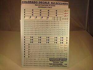 yzzr[@͌^ԁ@ԁ@[VOJ[ fJ[v[ghCcC^ARhdecals 124 plaques immatriculation allemagne italie colorado 24005