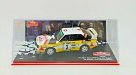 【送料無料】ホビー　模型車　車　レーシングカー ネットワークモンテカルロラリーアウディクワトロスポーツoo143 ixo altaya rallye montecarlo 1985 audi quattro sport rohl amp; geistdorfer