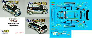 yzzr[@͌^ԁ@ԁ@[VOJ[ fJ[VR_t@rA[decal 143 skoda fabia r5 nucita rally ciocco 2017