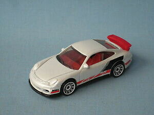 【送料無料】ホビー 模型車 車 レーシングカー マッチポルシェグアテマラスポーツモデルホワイトボディmatchbox porsche 911 gt3 corps blanc dans bp jouet modele voiture de sport 70mm de long