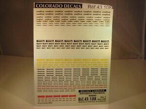 yzzr[@͌^ԁ@ԁ@[VOJ[ fJ[S^Cp[cRhdecals 143 differents logos pneumatiques part 1 colorado 43108