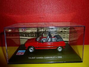 yzzr[@͌^ԁ@ԁ@[VOJ[ vXToJuI{bNXvoiture ixo pour la presse simca talbot samba cabriolet 1983 amp; boite plexi
