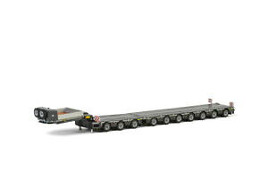 �y���������z�z�r�[�@�͌^�ԁ@�ԁ@���[�V���O�J�[ ���[�_�[���f��broshuis 7 axle low loader with 3 axle dolly silver 150 by wsi models 042032