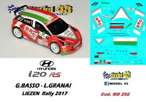�y���������z�z�r�[�@�͌^�ԁ@�ԁ@���[�V���O�J�[ �f�J�[���q�����f�o�b�\�����[decal 143 hyundai i20 r5 basso rally liezen 2017
