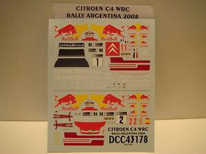 yzzr[@͌^ԁ@ԁ@[VOJ[ fJ[VgG[A[`Rhdecals 143 citroen c4 wrc 1 et 2 rallye dargentine 2008 colorado 43178