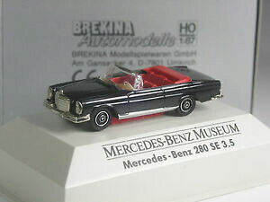 �y���������z�z�r�[�@�͌^�ԁ@�ԁ@���[�V���O�J�[ �����Z�f�X�J�u���I��rar brekina werbemodell mercedes 280 se 3,5 cabriolet noir musee dans