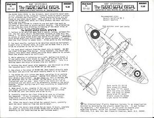 �y���������z�z�r�[�@�͌^�ԁ@�ԁ@���[�V���O�J�[ �f�J�[��microscale raf spitfire, decalques 132 32