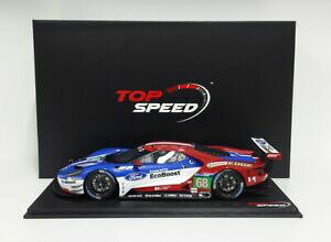 【送料無料】ホビー 模型車 車 レーシングカー ストロークフォードチームガナッシルマンモデルtsm top speed modele auto de course 118 ford gt team ganassi le mans 2016